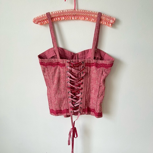 Tripp NYC Lace Up Corset Size L - tapestry brocade velvet - Picture 1 of 8